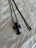 Pendant Chrome Hearts Cross Black Galaxy