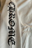 Hoodie Chrome Hearts Vertical Logo White Black