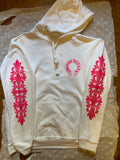 Hoodie Chrome Hearts Floral Horeshoe Pink
