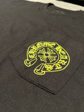T-shirt Chrome Hearts Pocket Crew Neon Black