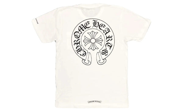 T-shirt con tasca con logo a ferro di cavallo Chrome Hearts Bianco