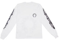 Maglietta a maniche lunghe Chrome Hearts Floral Horseshoe bianco