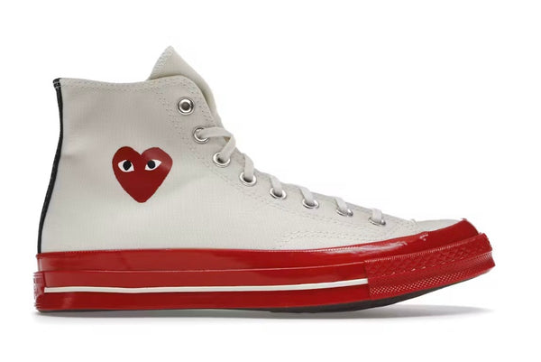 Converse Chunk Taylor All Star 70 Hi Comme des Garçons Play Red White