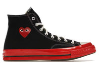 Converse Chunk Taylor All Star 70 Hi Comme des Garçons Play Red Black