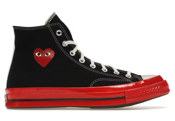 Converse Chunk Taylor All Star 70 Hi Comme des Garçons Play Red Black