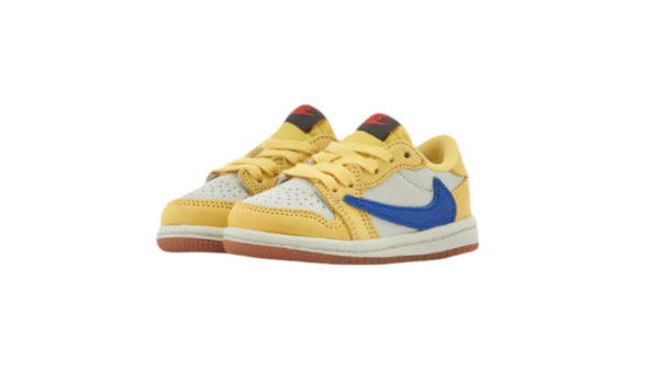 JORDAN 1 RETRO LOW OG WMNS "TRAVIS SCOTT - CANARY" PS e TD