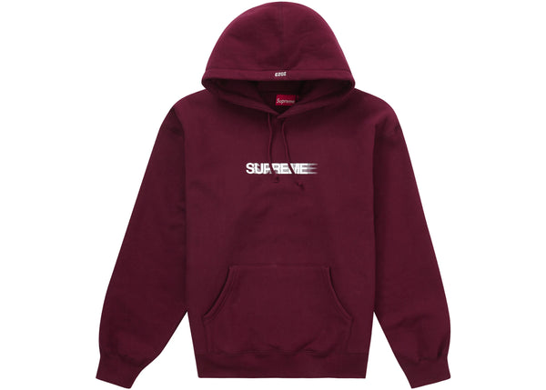Supreme Motion Logo Hooded Sweatshirt (SS23) Burgundy - SS23 Supreme Motion Logo Hooded Sweatshirt (SS23) Burgundy - SS23