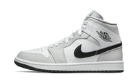 Jordan 1 Mid Light Smoke Gray Black